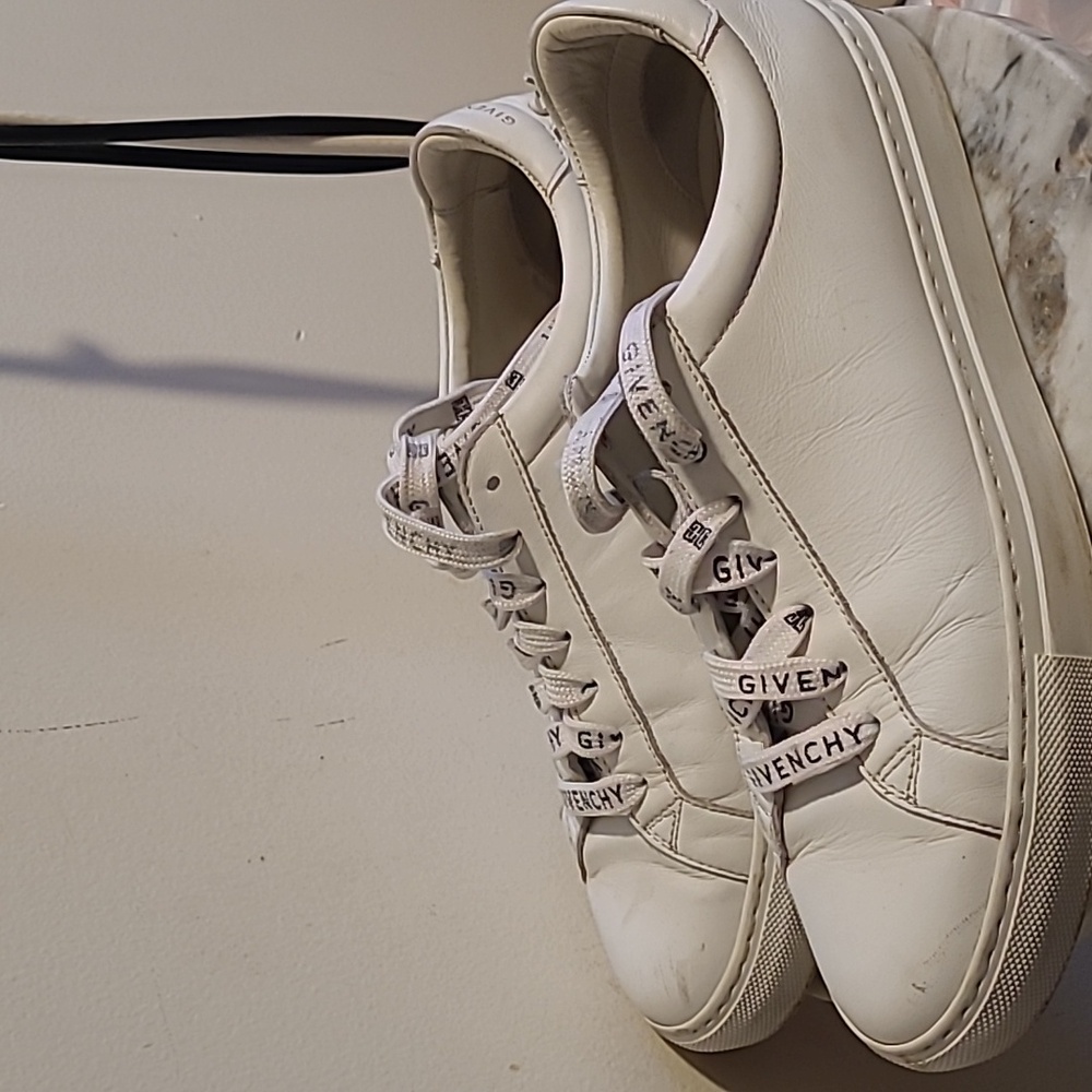 Givenchy lace up white sneakers